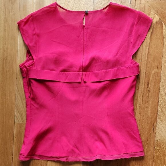 Karen Millen Fuchsia Blouse - Women's Size 8 - Picture 5 of 6